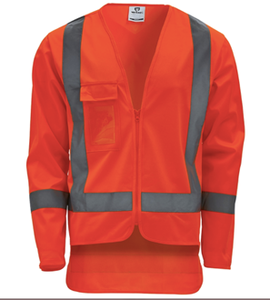 LONG SLEEVE SAFETY VEST -  TTMC-W17 DAY/NIGHT